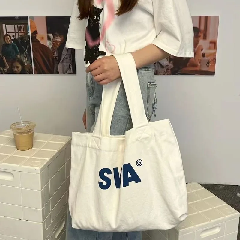 Túi mua sắm tote vải cotton hữu cơ cỡ lớn